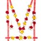 Flower Designer Jewelry Set for Women Handmade Necklace with Earrings Maang Tikka Wristbands Waistbelt Indian Artificial Jewelry for Haldi Mehndi Wedding Party Bridal